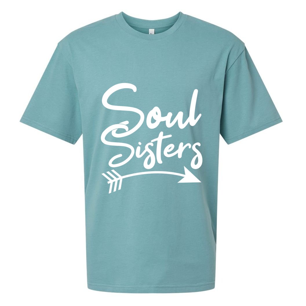 Soul Sisters Best Friends Matching Mothers Day Mom Bff Gift Sueded Cloud Jersey T-Shirt