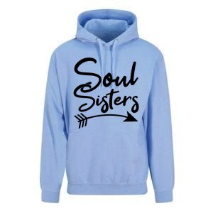 Soul Sisters Best Friends Matching Mothers Day Mom Bff Gift Unisex Surf Hoodie