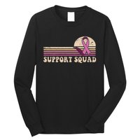 Support Squad Breast Cancer Awareness Ribbons Pink Warrior Long Sleeve Shirt