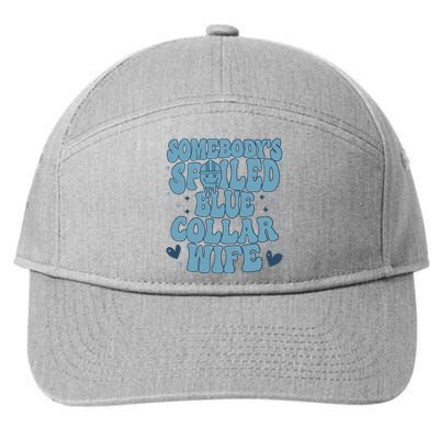 Somebodys Spoiled Blue Collar Wife 7-Panel Snapback Hat