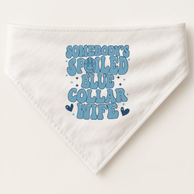 Somebodys Spoiled Blue Collar Wife USA-Made Doggie Bandana