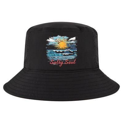 Salty Soul Beach And Sun Summer Vacay Cool Comfort Performance Bucket Hat