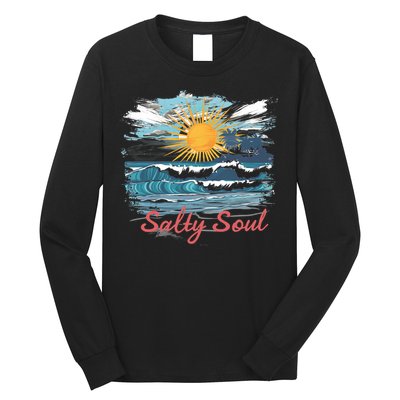 Salty Soul Beach And Sun Summer Vacay Long Sleeve Shirt