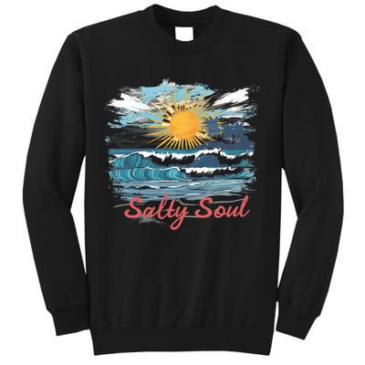 Salty Soul Beach And Sun Summer Vacay Sweatshirt