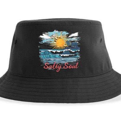 Salty Soul Beach And Sun Summer Vacay Sustainable Bucket Hat