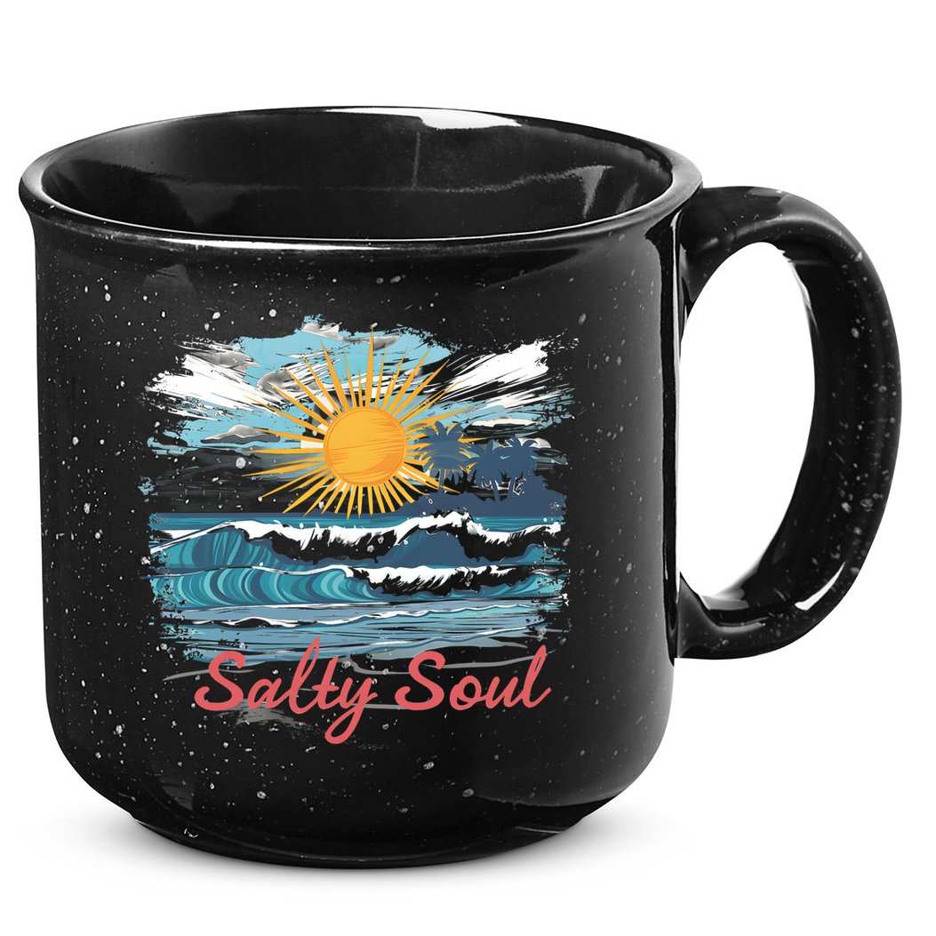 Salty Soul Beach And Sun Summer Vacay 15oz Campfire Ceramic Mug