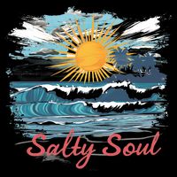 Salty Soul Beach And Sun Summer Vacay Drawstring Bag