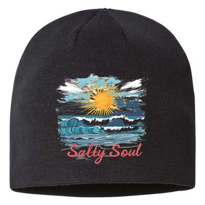 Salty Soul Beach And Sun Summer Vacay Sustainable Beanie