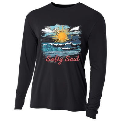 Salty Soul Beach And Sun Summer Vacay Cooling Performance Long Sleeve Crew