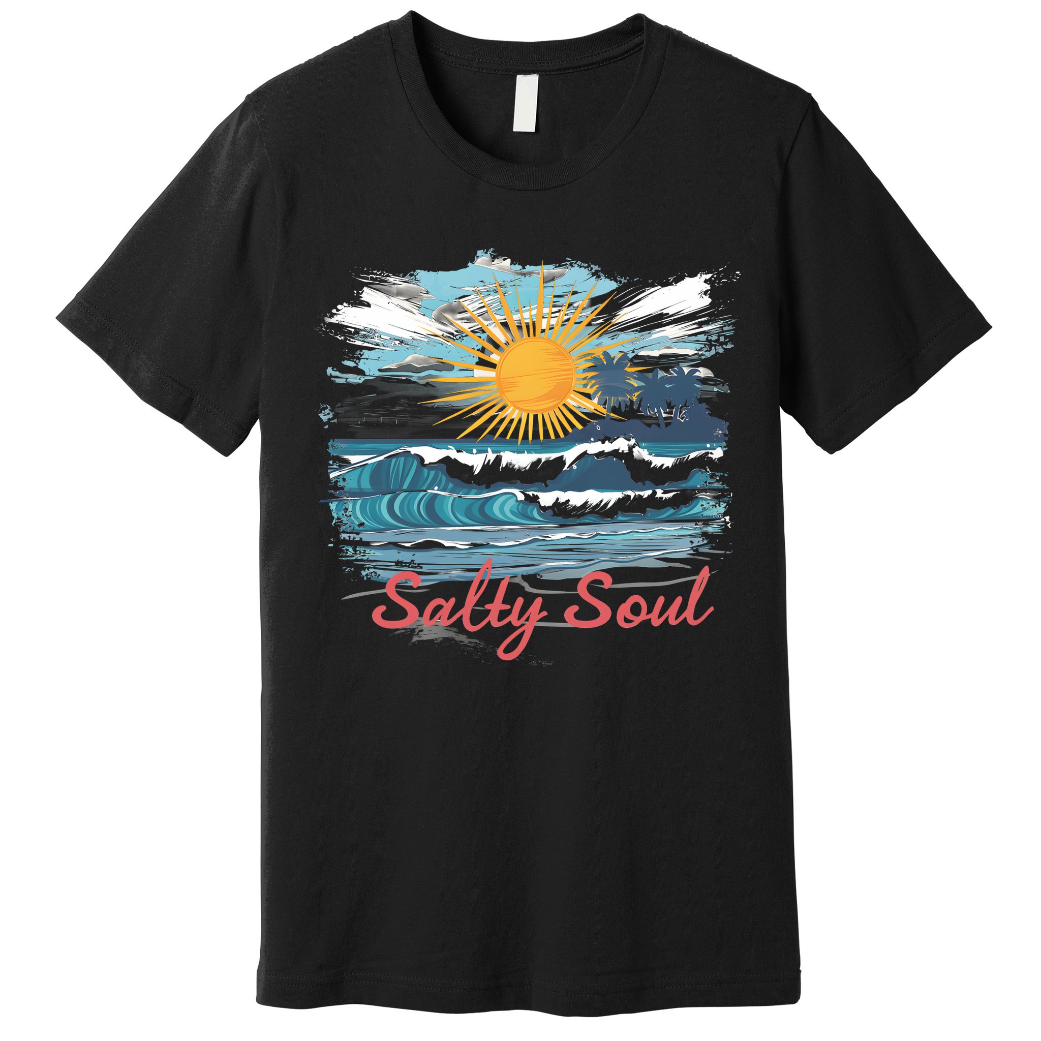 Salty Soul Beach And Sun Summer Vacay Premium T-Shirt