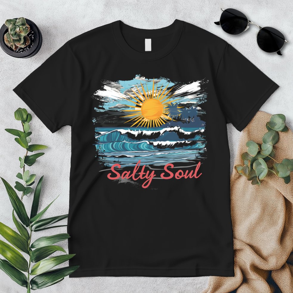 Salty Soul Beach And Sun Summer Vacay Premium T-Shirt