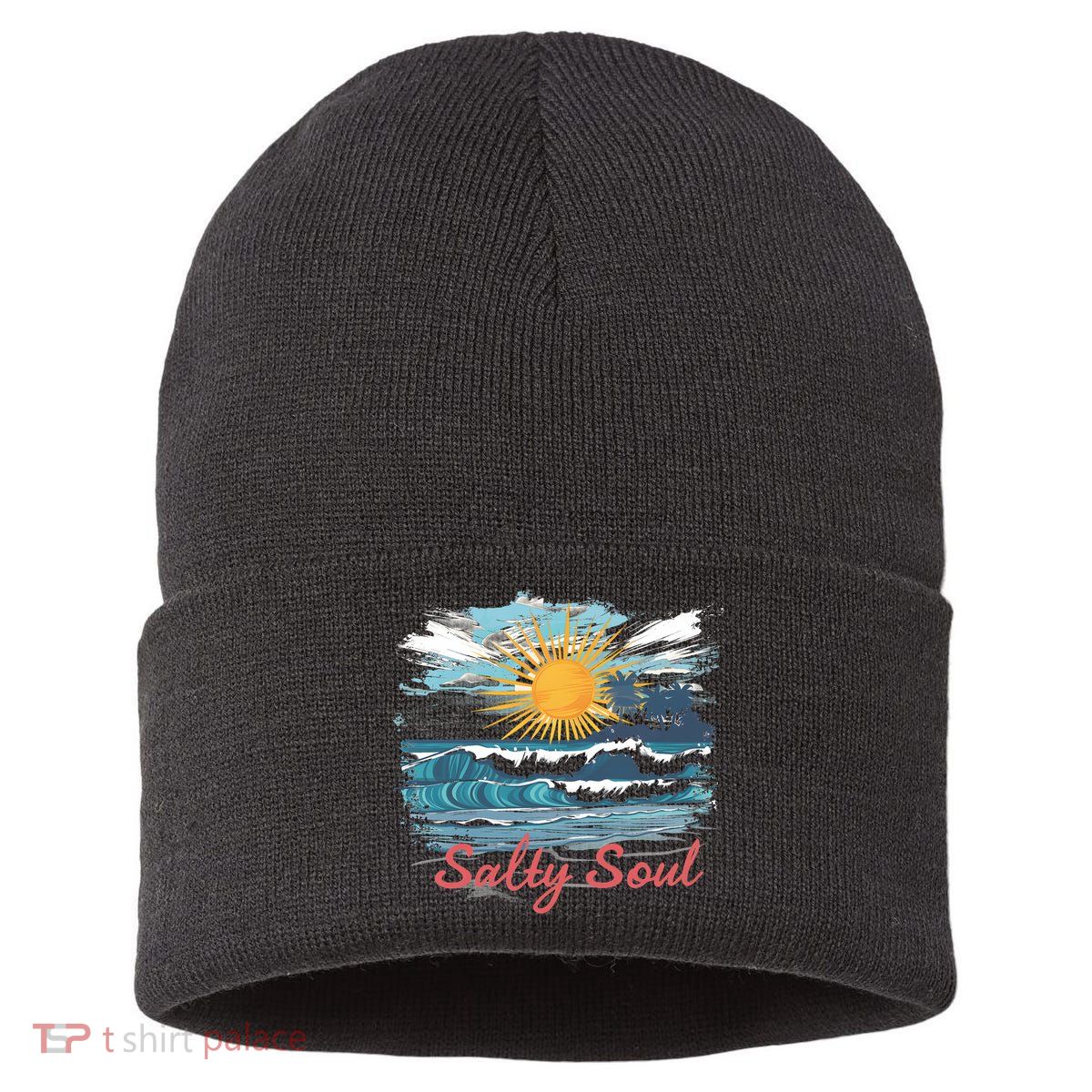 Salty Soul Beach And Sun Summer Vacay Sustainable Knit Beanie