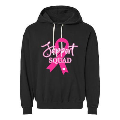 Support Squad Breast Cancer Support Squad Garment-Dyed Fleece Hoodie