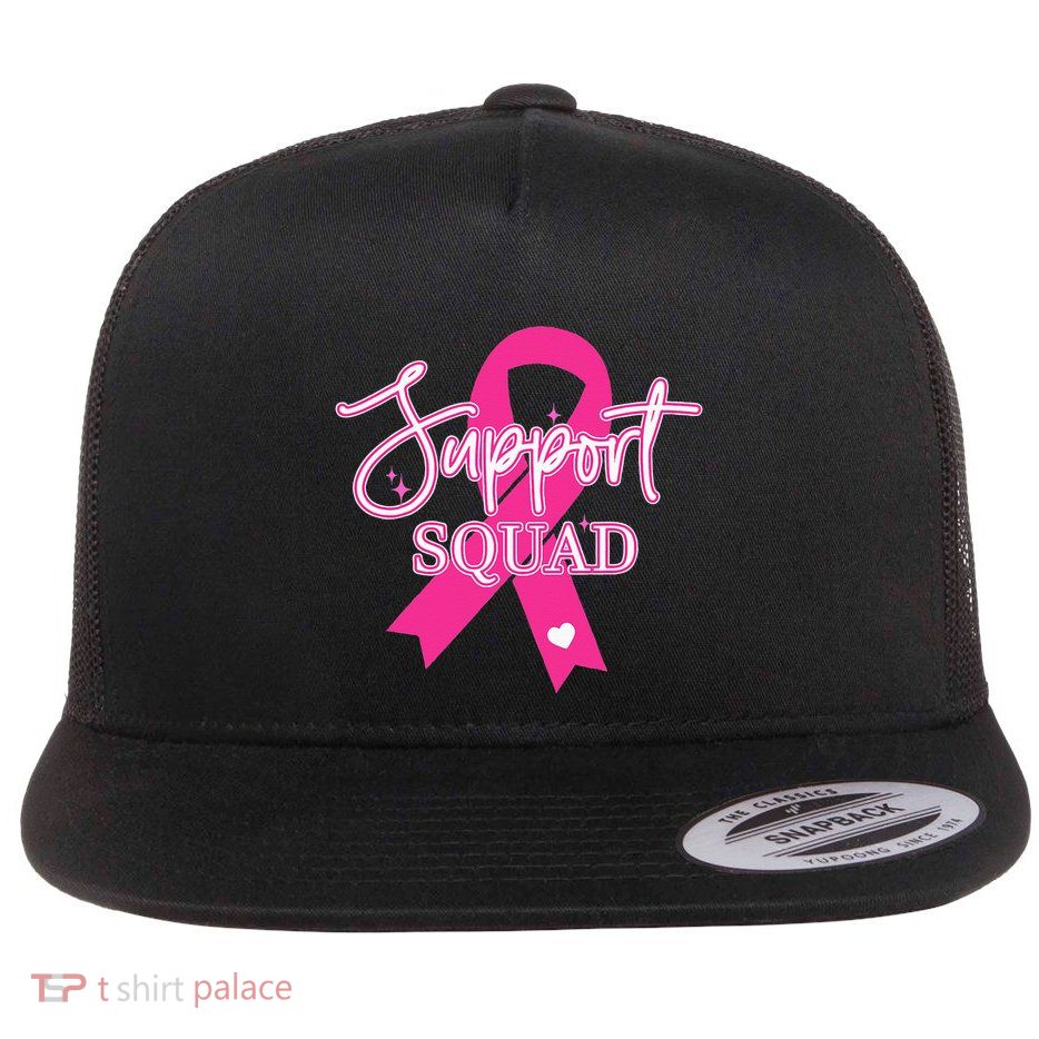 Support Squad Breast Cancer Support Squad Flatbill Hat