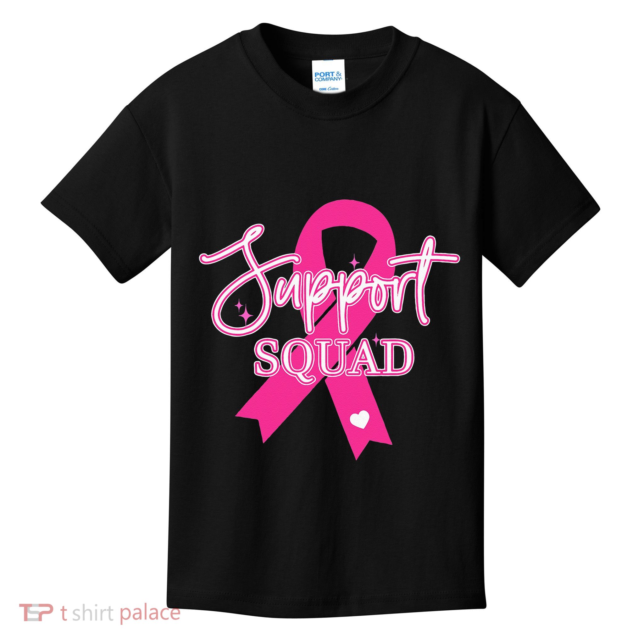 Support Squad Breast Cancer Support Squad Kids T-Shirt