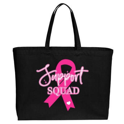 Support Squad Breast Cancer Support Squad Cotton Canvas Jumbo Tote