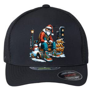 Sneakerhead Santa Big Nick Energy Street Style Holiday Gift Flexfit Unipanel Trucker Cap