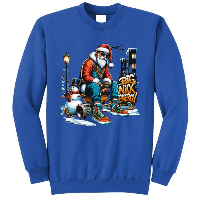 Sneakerhead Santa Big Nick Energy Street Style Holiday Gift Sweatshirt