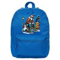 Sneakerhead Santa Big Nick Energy Street Style Holiday Gift 16 in Basic Backpack