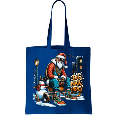 Sneakerhead Santa Big Nick Energy Street Style Holiday Gift Tote Bag