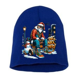 Sneakerhead Santa Big Nick Energy Street Style Holiday Gift Short Acrylic Beanie