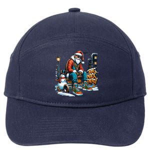 Sneakerhead Santa Big Nick Energy Street Style Holiday Gift 7-Panel Snapback Hat