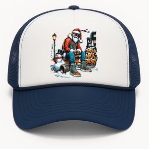 Sneakerhead Santa Big Nick Energy Street Style Holiday Gift Trucker Hat