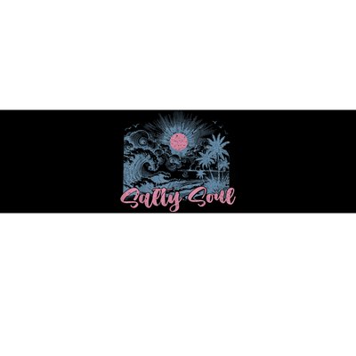 Summer Salty Beach Summer Soul Vibes Trendy Summer Bumper Sticker