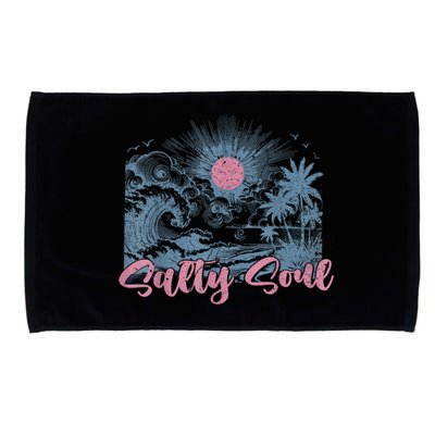 Summer Salty Beach Summer Soul Vibes Trendy Summer Microfiber Hand Towel