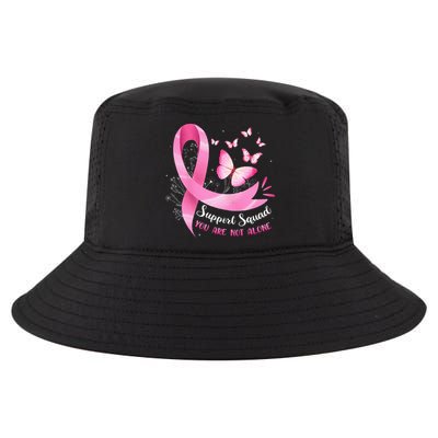 Support Squad Breast Cancer Awareness Pink Ribbon Butterfly Cool Comfort Performance Bucket Hat