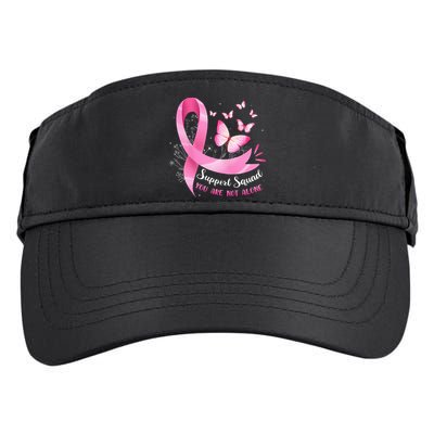 Support Squad Breast Cancer Awareness Pink Ribbon Butterfly Adult Drive Performance Visor