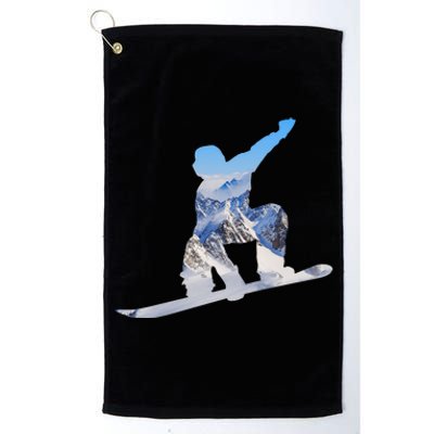 Snow Ski Boarding Sport Platinum Collection Golf Towel