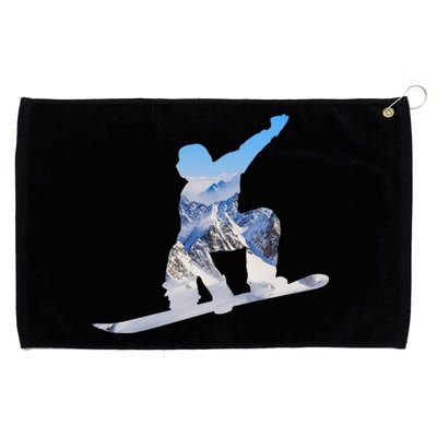 Snow Ski Boarding Sport Grommeted Golf Towel