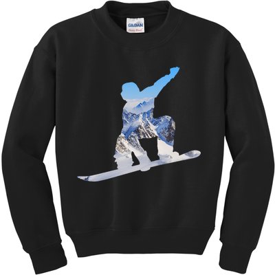 Snow Ski Boarding Sport Kids Sweatshirt