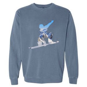 Snow Ski Boarding Sport Garment-Dyed Sweatshirt