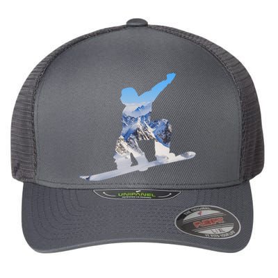 Snow Ski Boarding Sport Flexfit Unipanel Trucker Cap