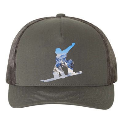 Snow Ski Boarding Sport Yupoong Adult 5-Panel Trucker Hat