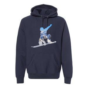 Snow Ski Boarding Sport Premium Hoodie