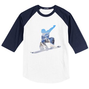 Snow Ski Boarding Sport Baseball Sleeve Shirt