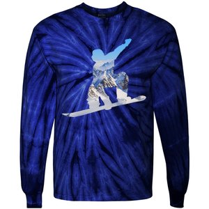 Snow Ski Boarding Sport Tie-Dye Long Sleeve Shirt