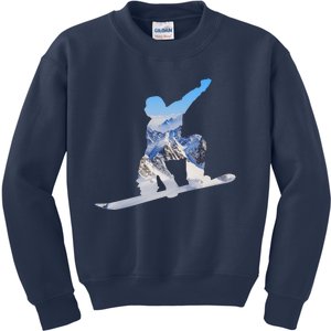 Snow Ski Boarding Sport Kids Sweatshirt