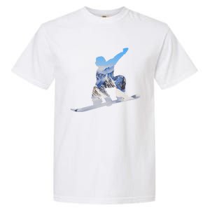 Snow Ski Boarding Sport Garment-Dyed Heavyweight T-Shirt