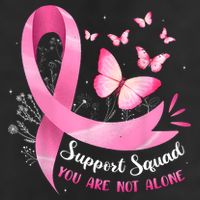 Support Squad Breast Cancer Awareness Pink Ribbon Butterfly Hat