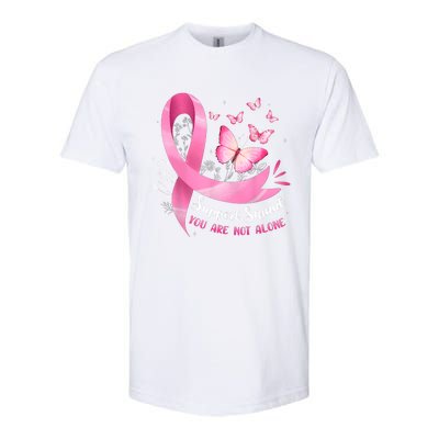 Support Squad Breast Cancer Awareness Pink Ribbon Butterfly Softstyle® CVC T-Shirt