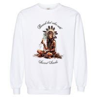 Sacred Smoke Banish Bad Vibes Garment-Dyed Sweatshirt