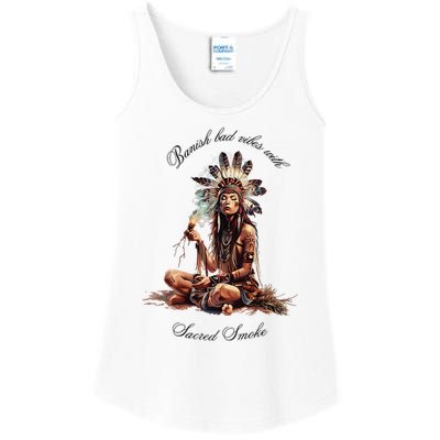 Sacred Smoke Banish Bad Vibes Ladies Essential Tank