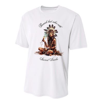 Sacred Smoke Banish Bad Vibes Performance Sprint T-Shirt