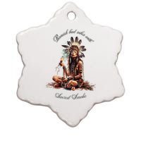 Sacred Smoke Banish Bad Vibes Ceramic Star Ornament