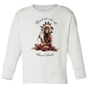 Sacred Smoke Banish Bad Vibes Toddler Long Sleeve Shirt