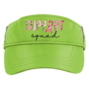 Support Squad Breast Cancer Leopard Ribbon Adult Drive Performance Visor